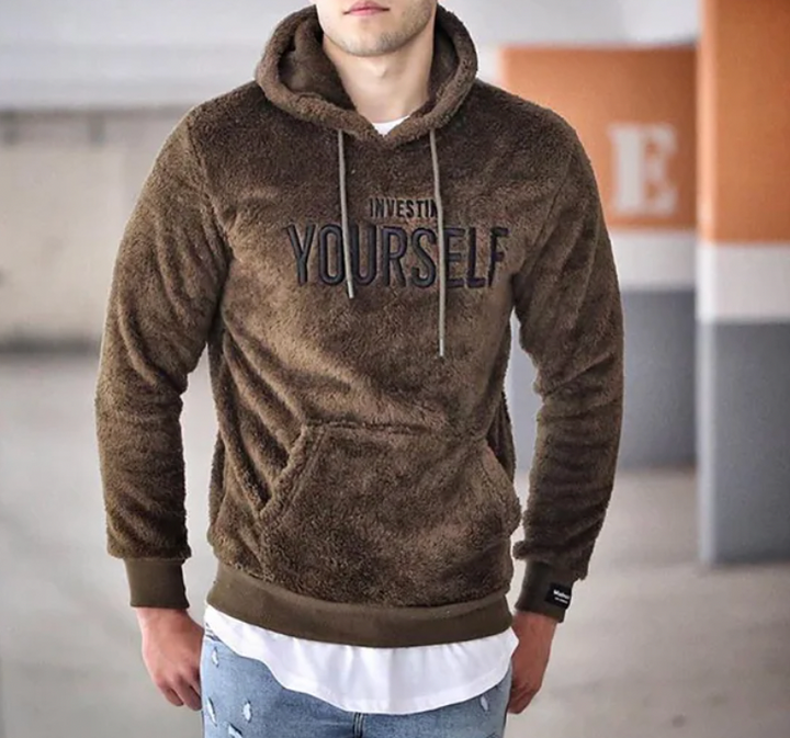 Malte™ - Mysig Hoodie Med Motiverande Tryck